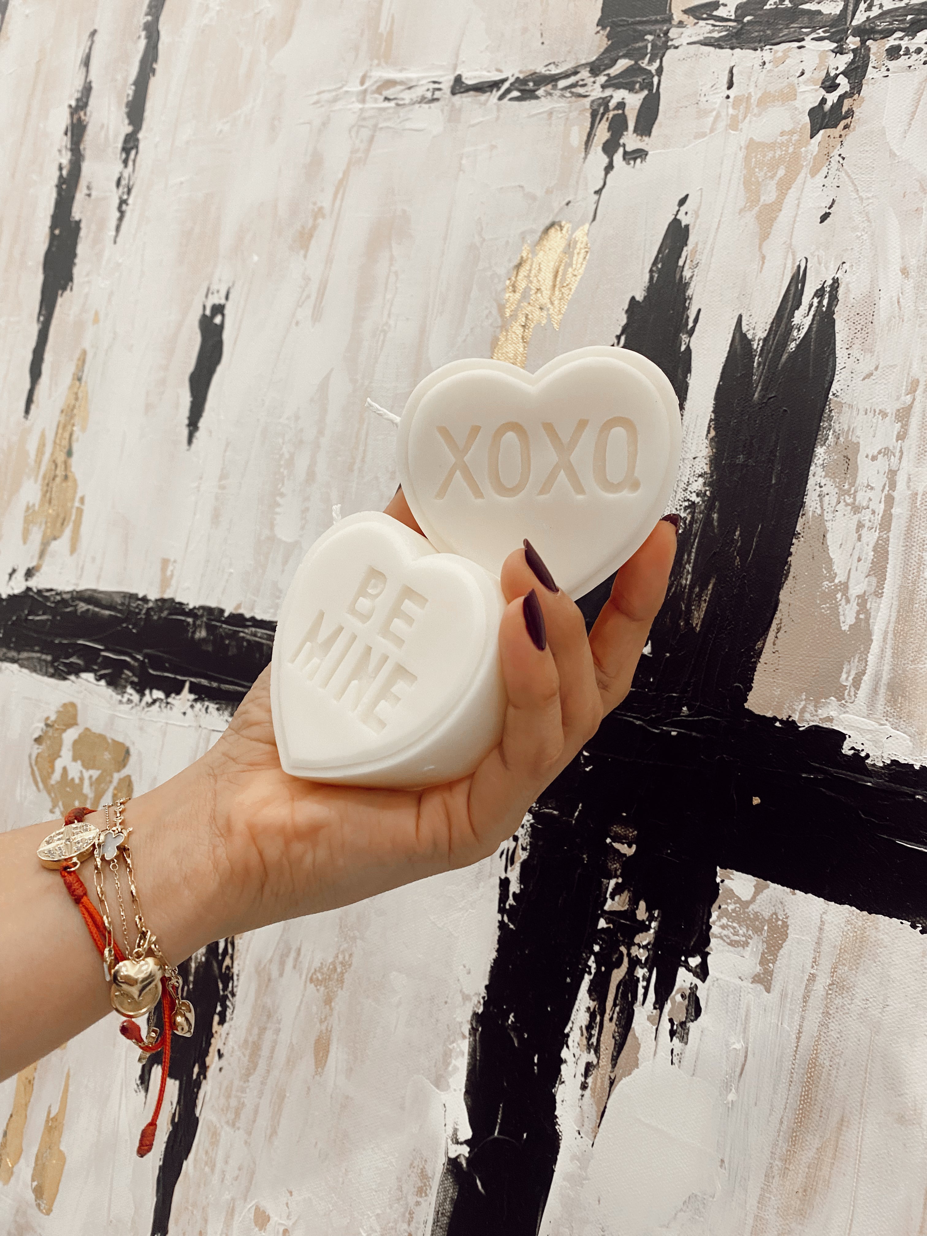 Candy Heart Candle