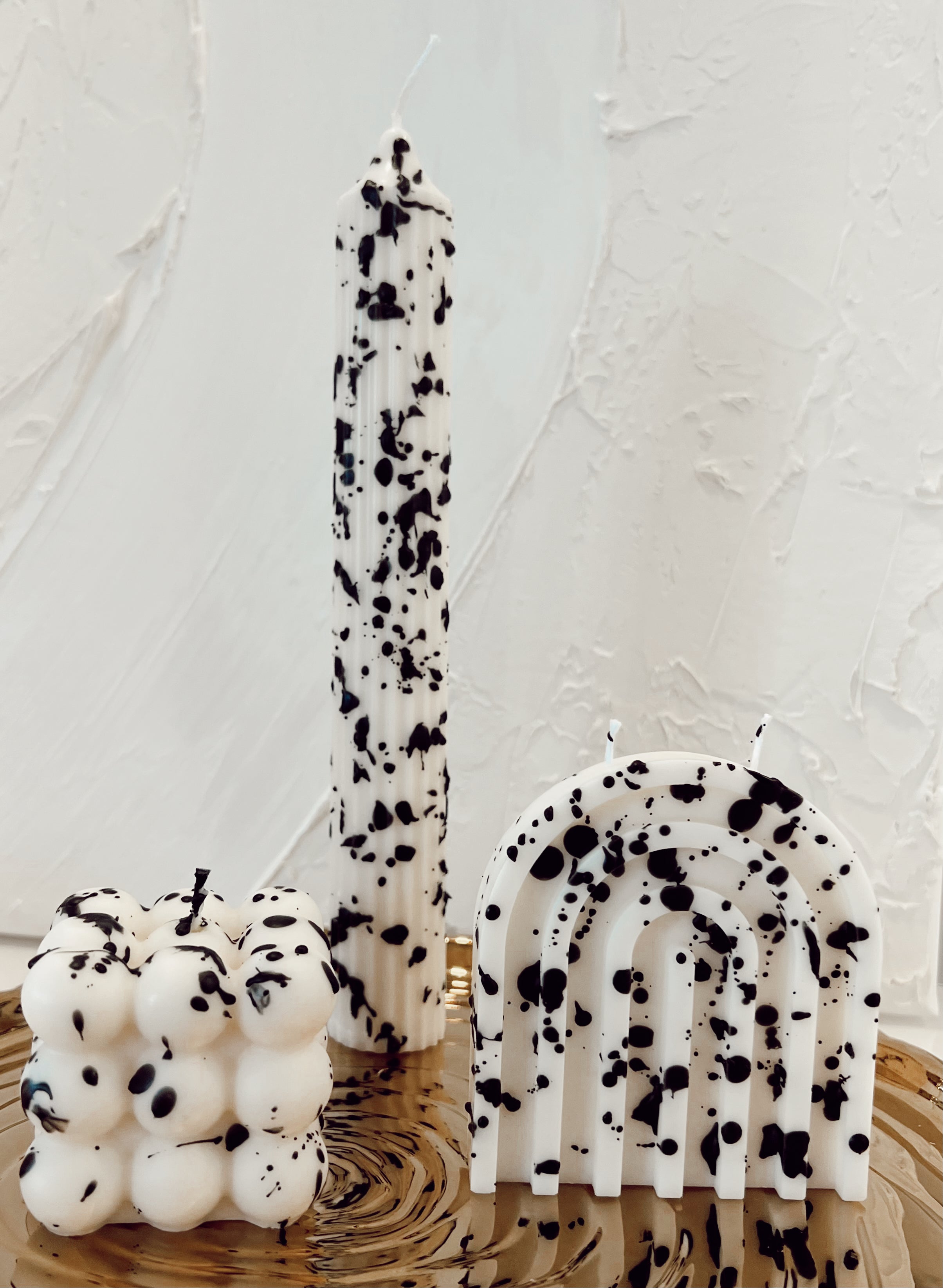 Splashed Lucky Candle