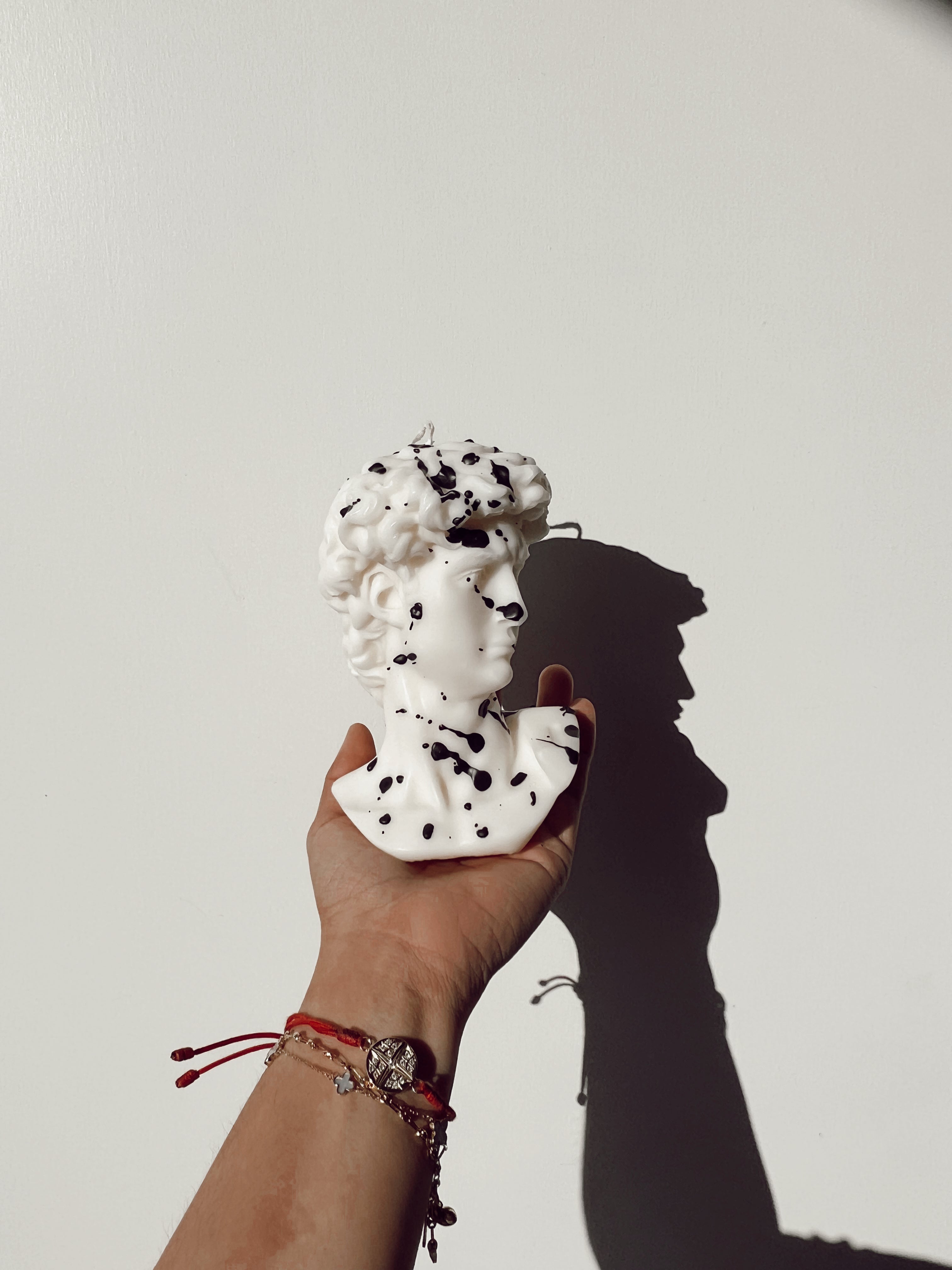 Splashed David Candle