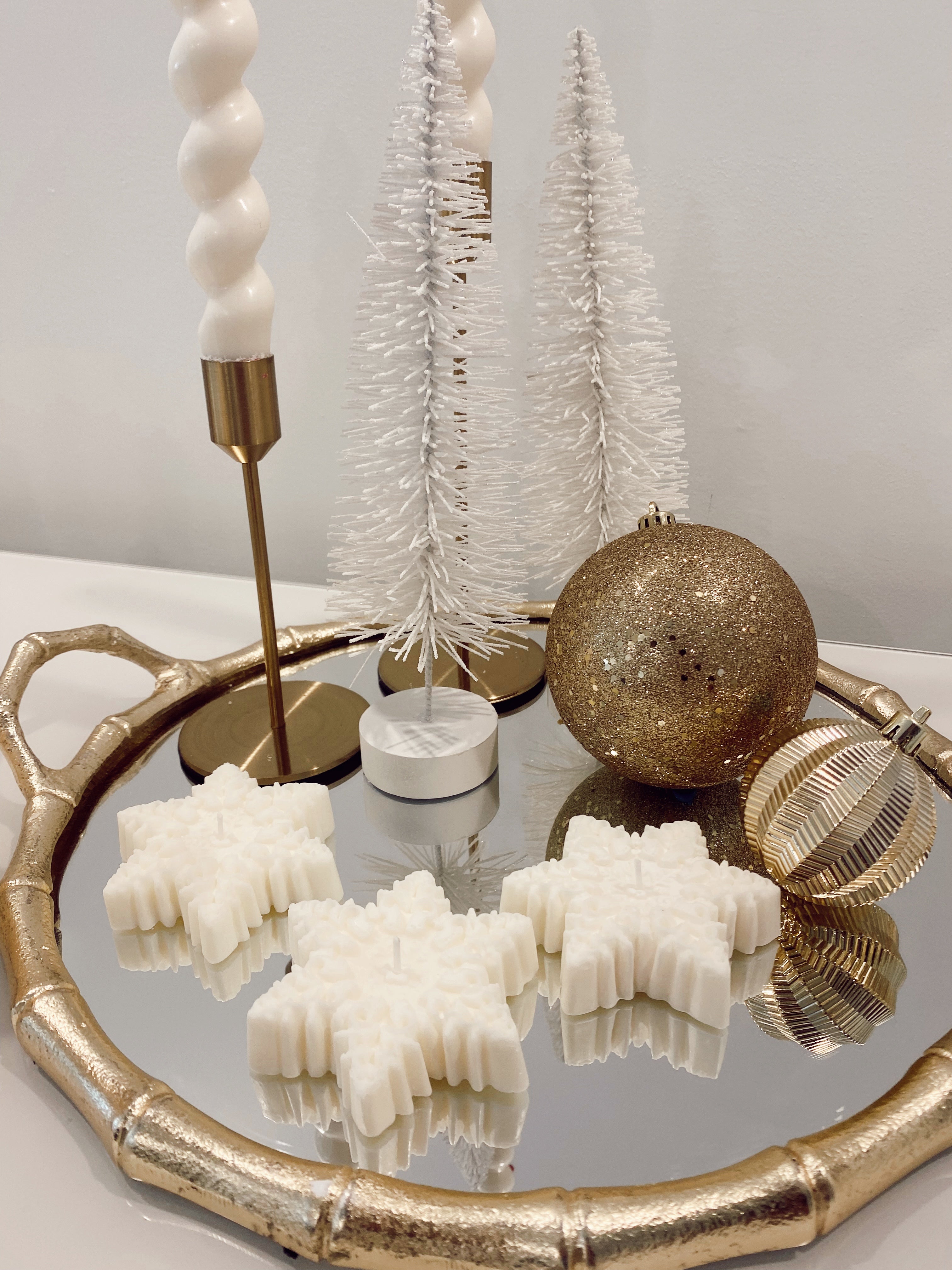 Snow Flake Candles
