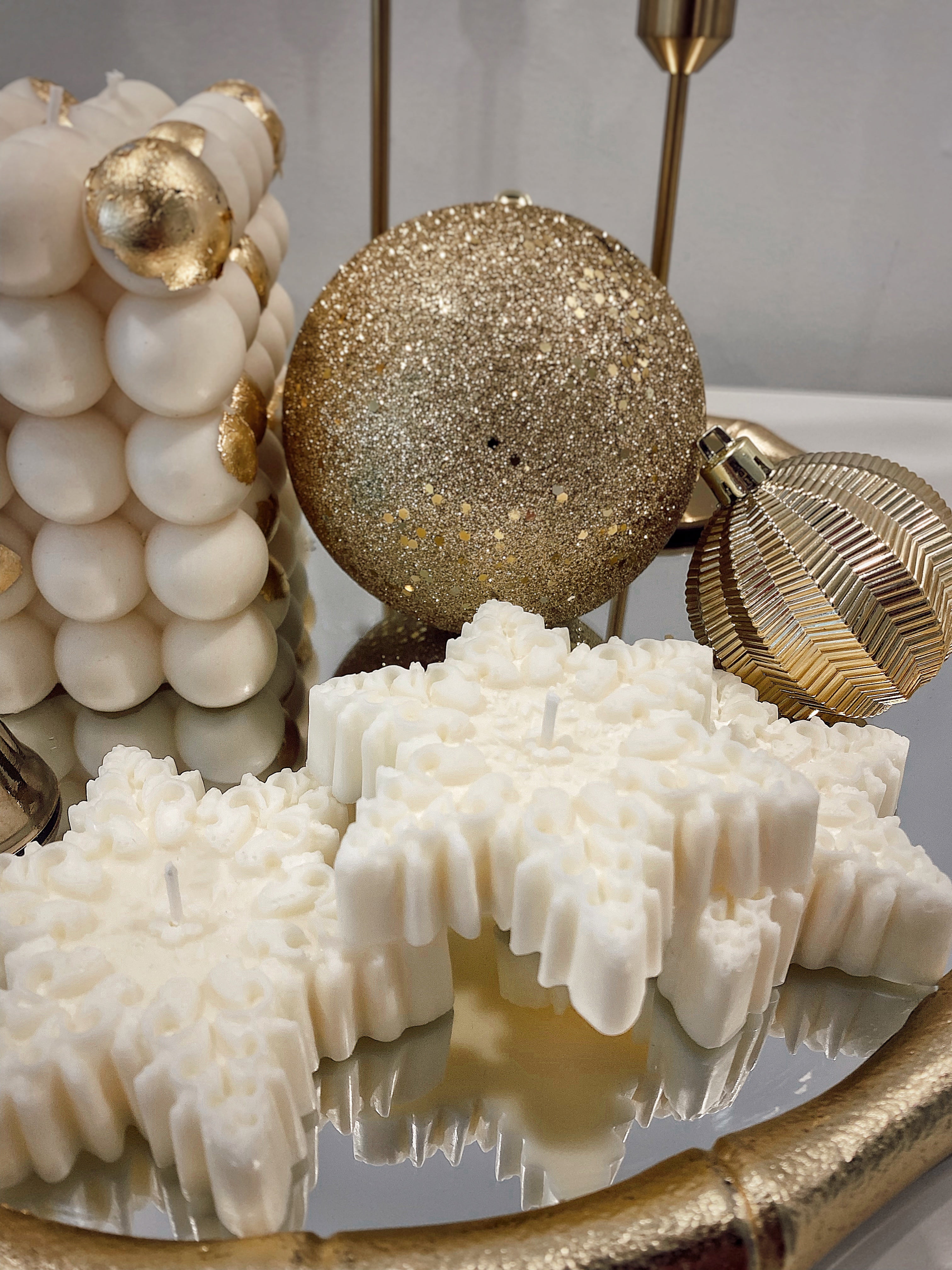 Snow Flake Candles